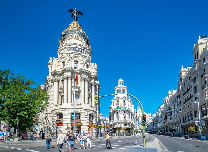 Gran Via Caddesi, Madrid